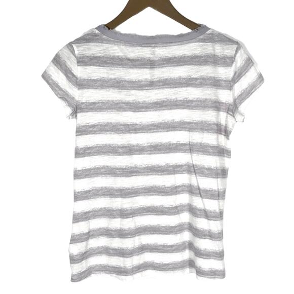Women's | Lauren Conrad | Gray Striped Embellished Top - XS - Picture 3 of 8